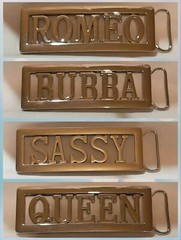 Personalized Custom Name Metal Belt Buckle -Put your name / word on a Buckle
