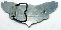Tim Mcgraw Wings Silver Metal Belt Buckle TM Initial Wings