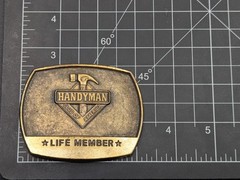 Handyman Club of America Life Member Metal Belt Buckle Funny Man Husband Gift