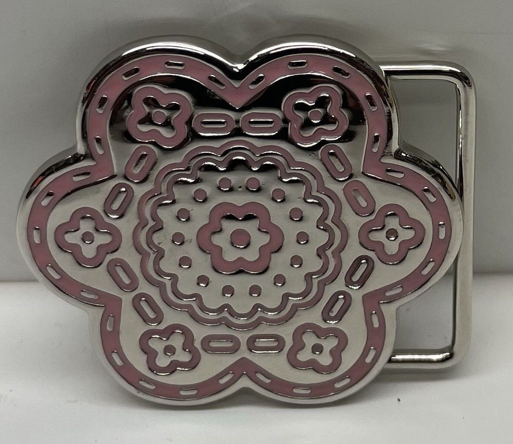 Red Flower Belt Buckle for 1.25&Prime; 1 1/4&Prime; Inches Wide Belt