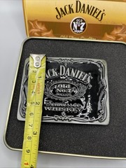 Jack Daniels Old No. 7 Whiskey Black Paisley Belt Buckle