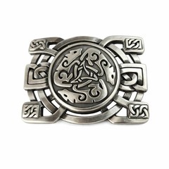 Authentic Celtic belt buckle made in France from high-quality Zamak alloy.