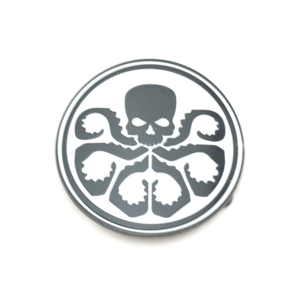 Hydra Octopus White/Black Belt Buckle