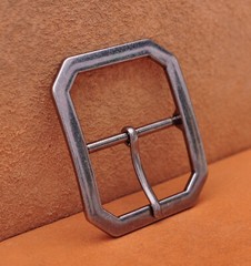 Mens Rectangle Heavy Duty Strong Retro Center Bar Pin Belt Buckle Fit 45mm Strap