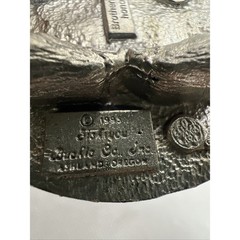 Siskiyou Buckle Co. Pewter Belt Buckle 1995 Wolf Eagle Native