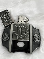 New Men’s Money Sign Lighter Buckle Belt Buckle New
