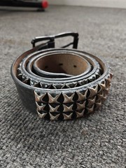 Metal Punk Rock Rivet Belt Pyramid Studded