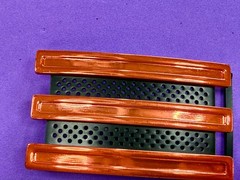 Adidas Golf 3 Stripe Orange & Black Color Trophy Sports Award Style Belt Buckle