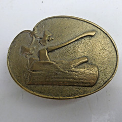 Vintage Boy Scouts of America Wood Badge Buckle BSA Beads Axe RARE HTF Scarce