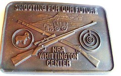 VINTAGE SHOOTING FOR OUR FUTURE NRA BELT BUCKLE NICE ESTATE BUCKLE