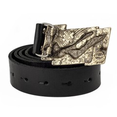 Sculptural german silver belt buckle « Free bird », german silver buckle Hawk