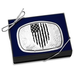 Montana Silversmiths American Made Strength American Flag Western Belt Buckle