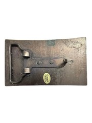 Vintage Brass Belt Buckle Winchester Repeating Arms New Haven Conn. Rifle Guns
