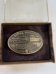 Royal Hudson Canadian Pacific Railroad Belt Buckle “Excellent”