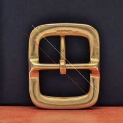 SOLID BRASS QUALITY HEAVY CENTER BAR LEATHERCRAFT BELT BUCKLE REPLACEMENT 42MM