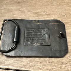 US Borax 1985 The Famous Twenty Mule Team of Death Valley Mining Belt Buckle
