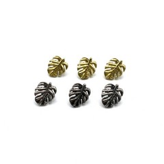 Leaf Design Sewing Button,Clothing Shank Button,Brass Sewing Button lot