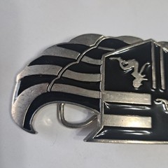 TRUCKER GIRL CREST BELT BUCKLE With BOTTLE OPENER METAL