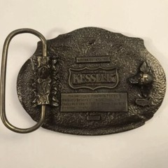 Vintage Kessler American Whiskey Western Brass Belt Buckle Limited Edition 1993