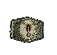 Western Style Real Scorpion Cowboy Cowgirl Rodeo Scorpio Metal Belt Buckles