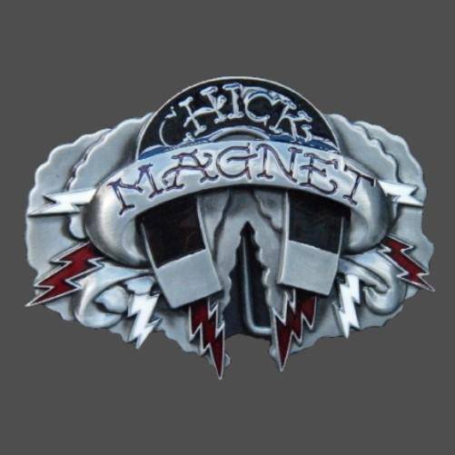 Belt Buckle Chick Magnet Bar Joke Pick Up Lines Funny Belts Buckles
