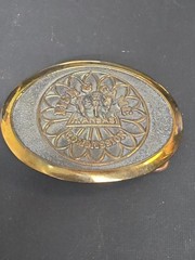 Kansas Fish and Game Commission belt buckle game and fish 165