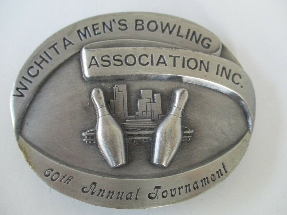 SISKIYOU WICHITA MEN&rsquo;S BOWLING ASSOCIATION 60TH ANNUAL TOURNAMENT BELT BUCKLE