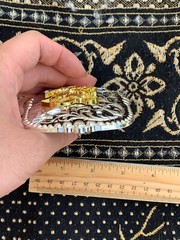 Western Buckle Gold Black Silver Rooster Cowboy 2 »Buckle Hebilla Vaquero Gallo
