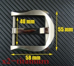 Titanium anti-allergy Tongue Pin Hippie Belt Buckles for 38mm width belt XZ235