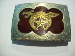 Masonic German Silver Belt Buckle R&B Denver Co.