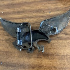 Vintage Brass Eagle Guns N Roses Belt Buckle Labeled Original Tour Merchandise