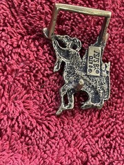 Rare Pegasus ISIS Creations Artists 1982 Solid Brass Vintage Belt Buckle G2U