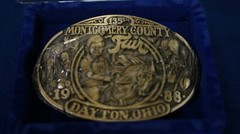 AWARD DESIGN MEDALS 135TH MONTGOMERY COUNTY FAIR 1988 DAYTON OHIO 3.75&Prime; BUCKLE