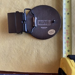 Marvel Heroes Deadpool Graphic Belt Buckle Black Red Clamp Closure Anchor