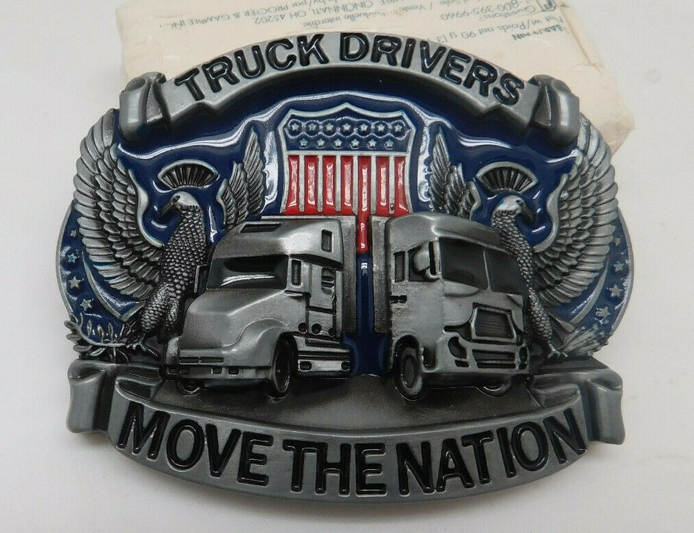 BB7 new TRUCK DRIVERS MOVE THE NATION Metal BELT Buckle