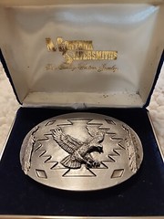 1993 Arroyo Grande Buckle Co Bald Eagle Pewter Belt Buckle. Men&rsquo;s Western Wear