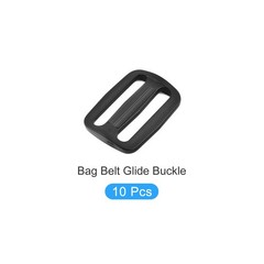 Bag Belt Glide Buckle (3.8cm/1.5&Prime;) 10Pcs, Plastic Adjustable Buckle Fasteners