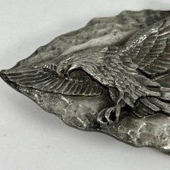 Siskiyou Buckle Co 1988 Western Arrowhead Eagle Metal Pewter Belt Buckle Z80 USA