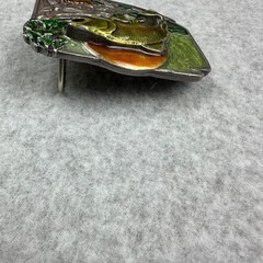 Vtg 1984 Siskiyou Buckle Co Salmon Fish Enameled Belt Buckle S-30 6.9 oz
