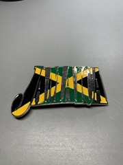 Jamaica Flag Jamaican Rasta Caribbean Montego Bay Metal Unisex Men’s Belt Buckle