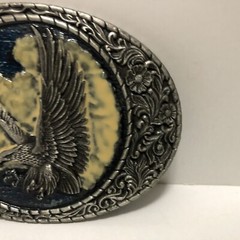 EAGLE BELT BUCKLE VINTAGE 1992 INDIANA METAL CRAFT