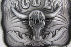 Texas Men Silver Metal Cowboy Western 3d Belt Buckle Rodeo Bull Head Skull TX