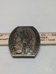NRA Whittington Center 15 Years 1973-1988 Bronze Belt Buckle Hunting Shooting