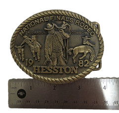National Finals Rodeo 1992 Belt Buckle Hesston Commemorative New Shrink Wrapped