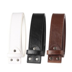Handmade Genuine Men&rsquo;s Belt Full Grain Leather Without Buckle Heavy Duty Western
