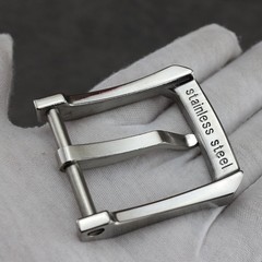 Stainless Steel Removable Belt Buckle Single Prong belt Clip for 3.8cm Wide belt