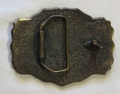 Vintage 1980&rsquo;s Belt Buckle Western Racing Wheels