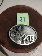 (27)Vintage 1985 Idea Craft Limited Edition Silvertone Belt Buckle WXB 3&Prime;x2.2&Prime;