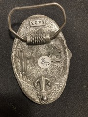 Great American Buckle Company Pewter Anchor w/Blue Enamel