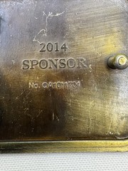 Freedom is Not Free Brass Belt Buckle Western Eagle Stars 2014 Sponsor USA